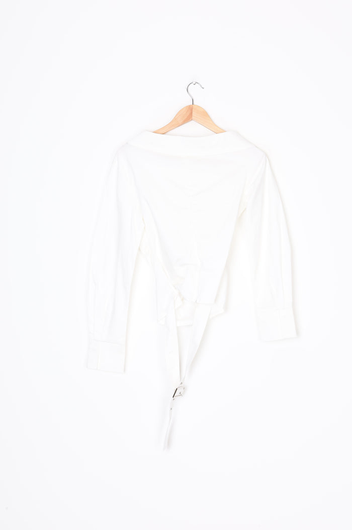 Via Pitti Womens White Top Size S