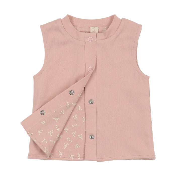 Vintage Bloom Sleeveless Vest