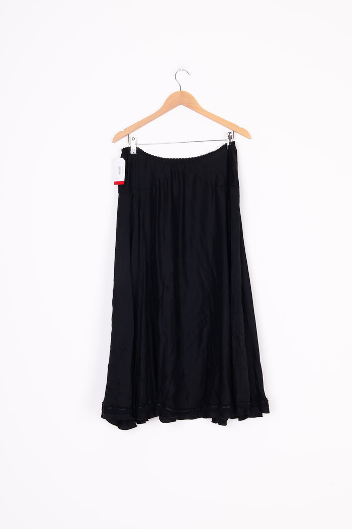 Von troska Womens Black Maxi Skirt Size M