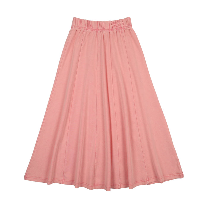 Washed Patch Maxi Skirt