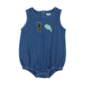Washed Patch Romper
