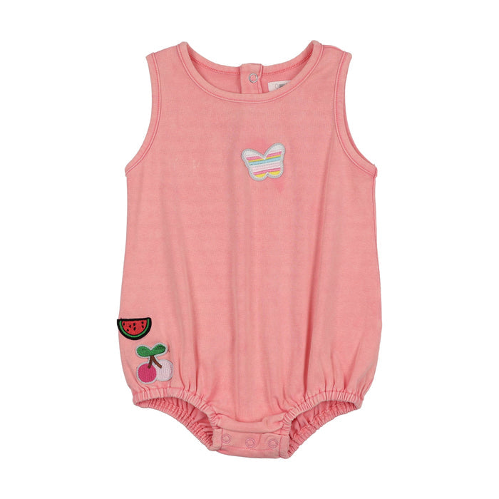 Washed Patch Romper