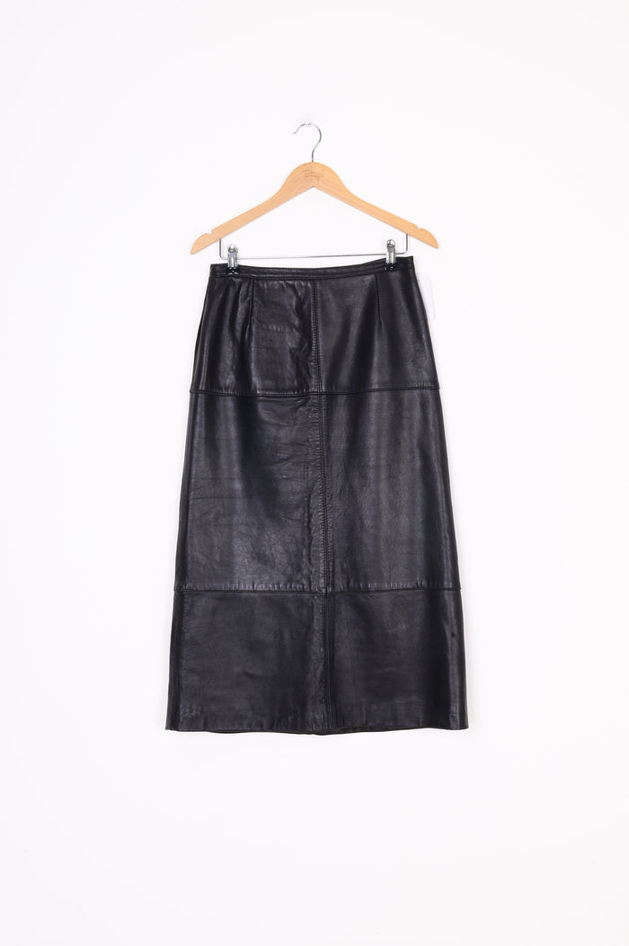 Wells (NZ made) Womens Black Maxi Skirt Size 10
