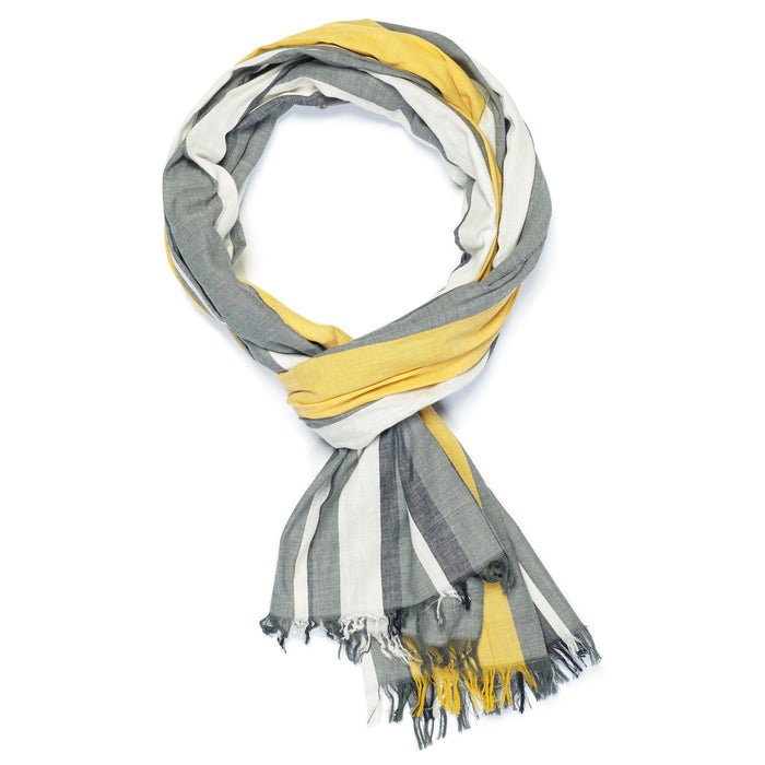 Westside Grey Scarf in Marigold