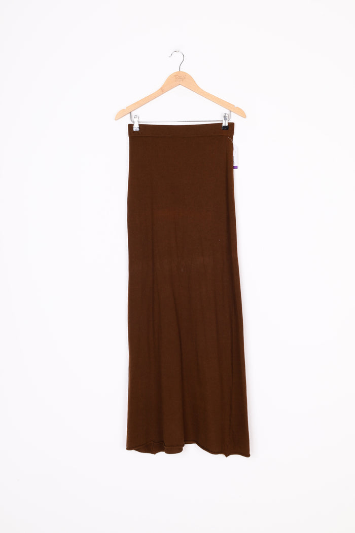 Wixii Womens Brown Maxi Skirt Size S