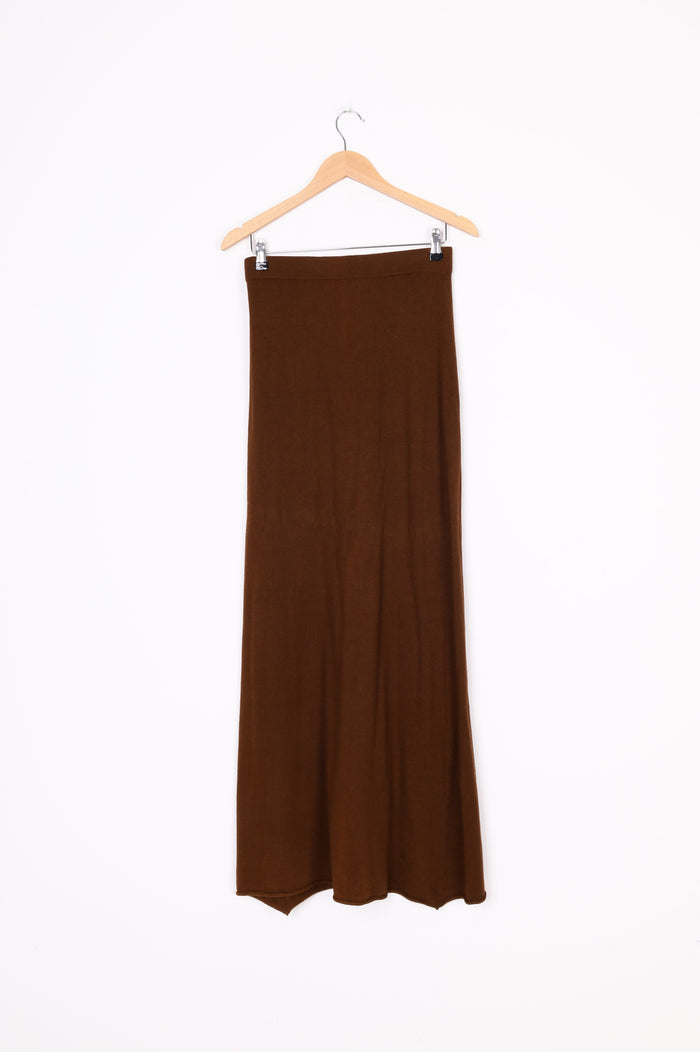 Wixii Womens Brown Maxi Skirt Size S