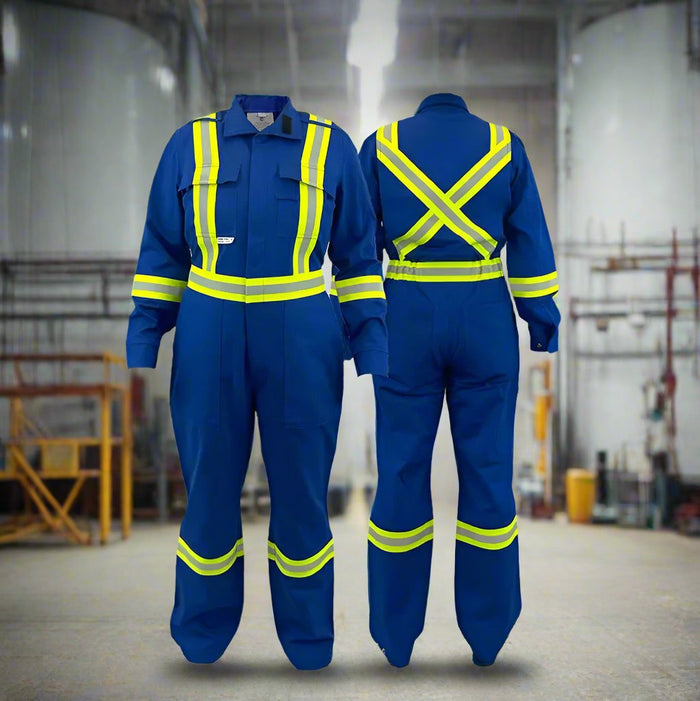 Women's Atlas FR Royal Blue Premium FR Coveralls W/CSA Striping 1172RB