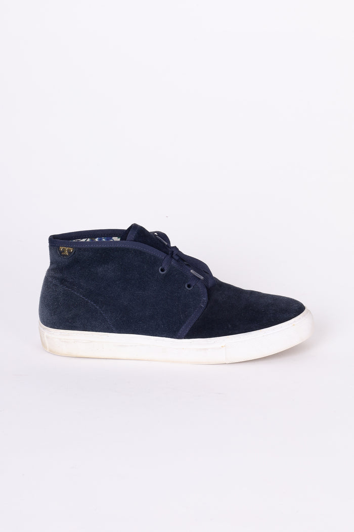 Tory Burch Womens Blue Sneakers Size EU 38