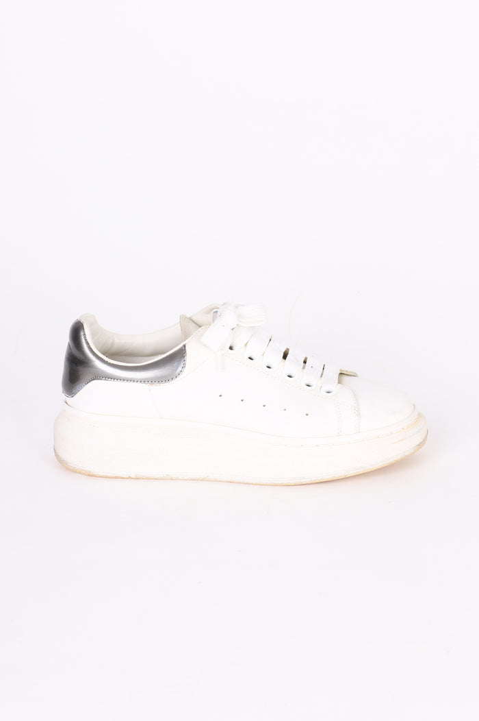 Alexander McQueen Womens White Sneakers Size EU 36.5