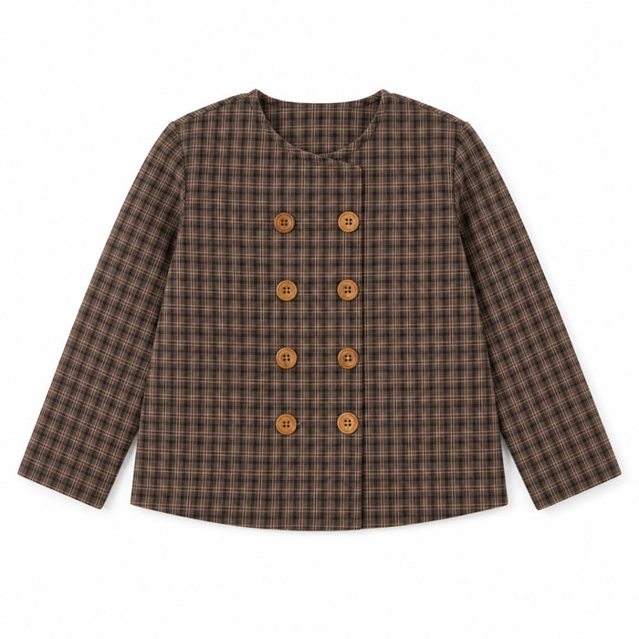 Wool Plaid Blazer