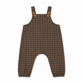 Wool Plaid Overalls