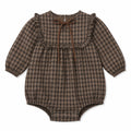 Wool Plaid Romper