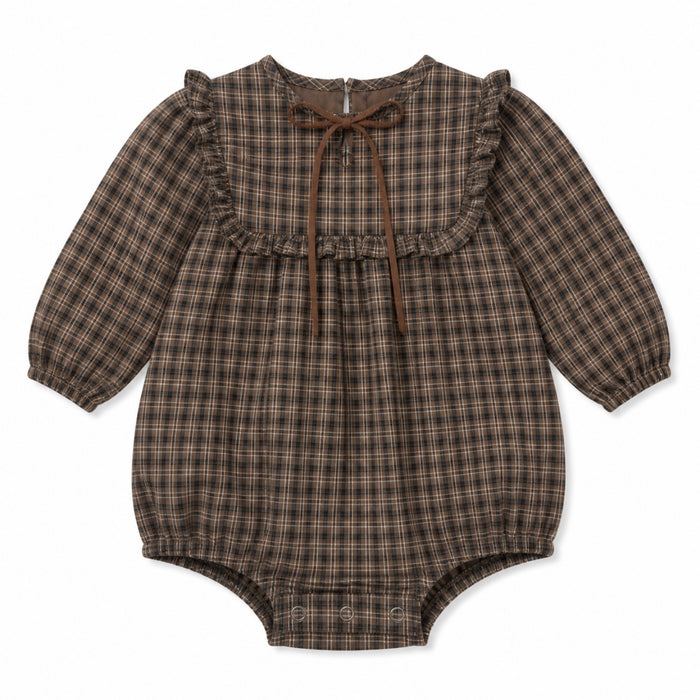 Wool Plaid Romper