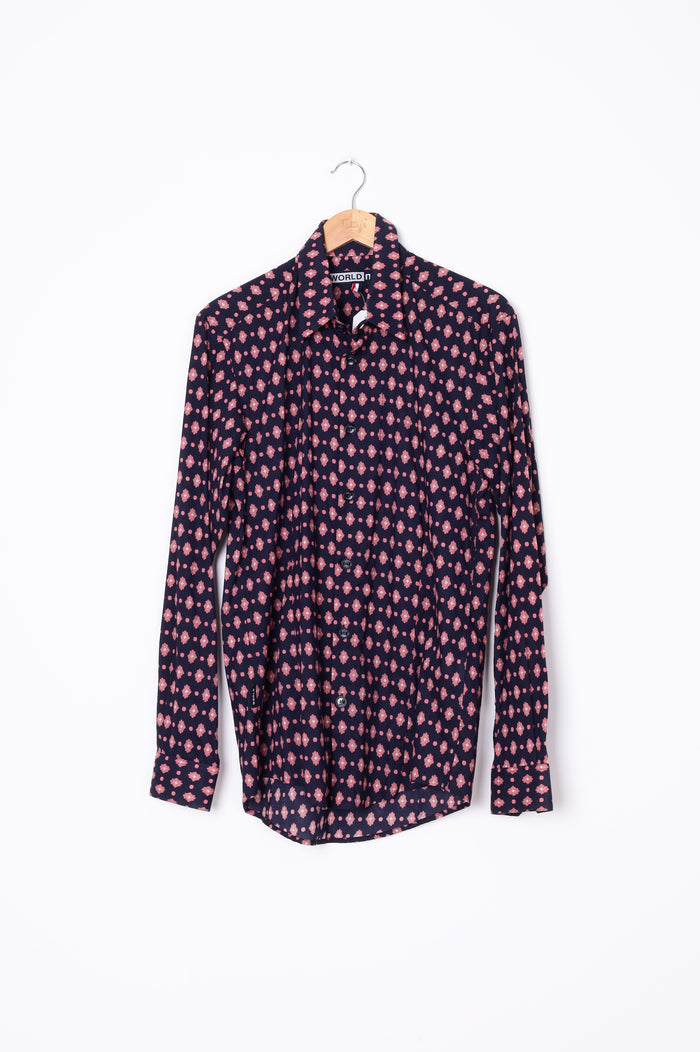 World Mens Blue Shirt Size M