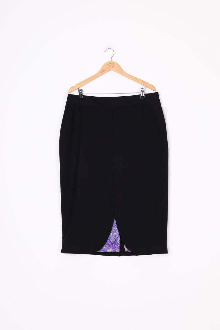 World Womens Black Skirt Size XL