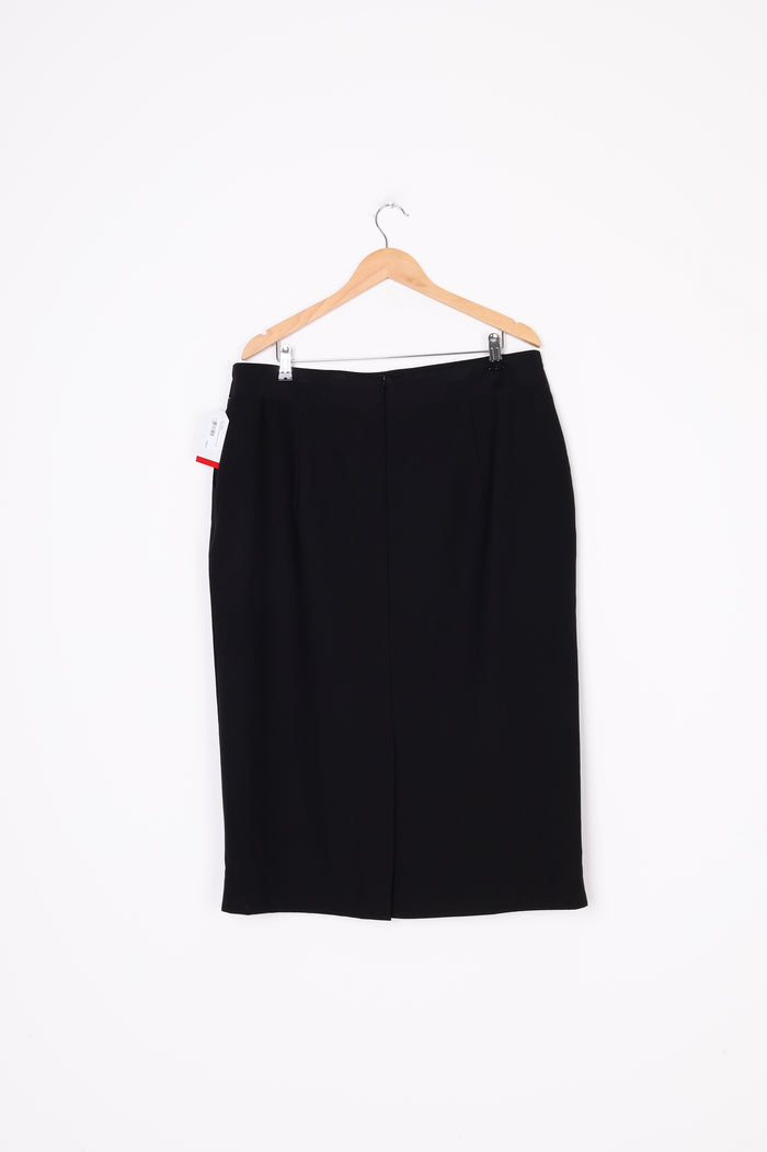 World Womens Black Skirt Size XL