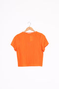 Wynn Hamlyn Womens Orange Top Size S