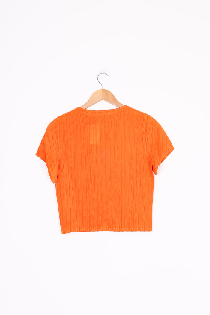 Wynn Hamlyn Womens Orange Top Size S