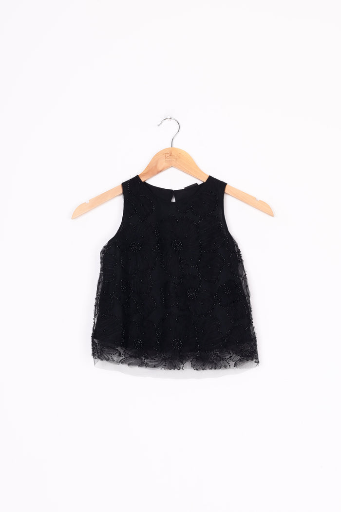 Zara Kids Black Top Size 8 YO